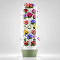 Tour Botaverra avec éclairage LED, quatre tubes verticaux autour de la colonne