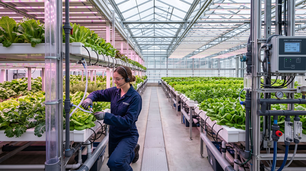 Culture hydroponique : plantes nourries directement par l'eau, sans terre